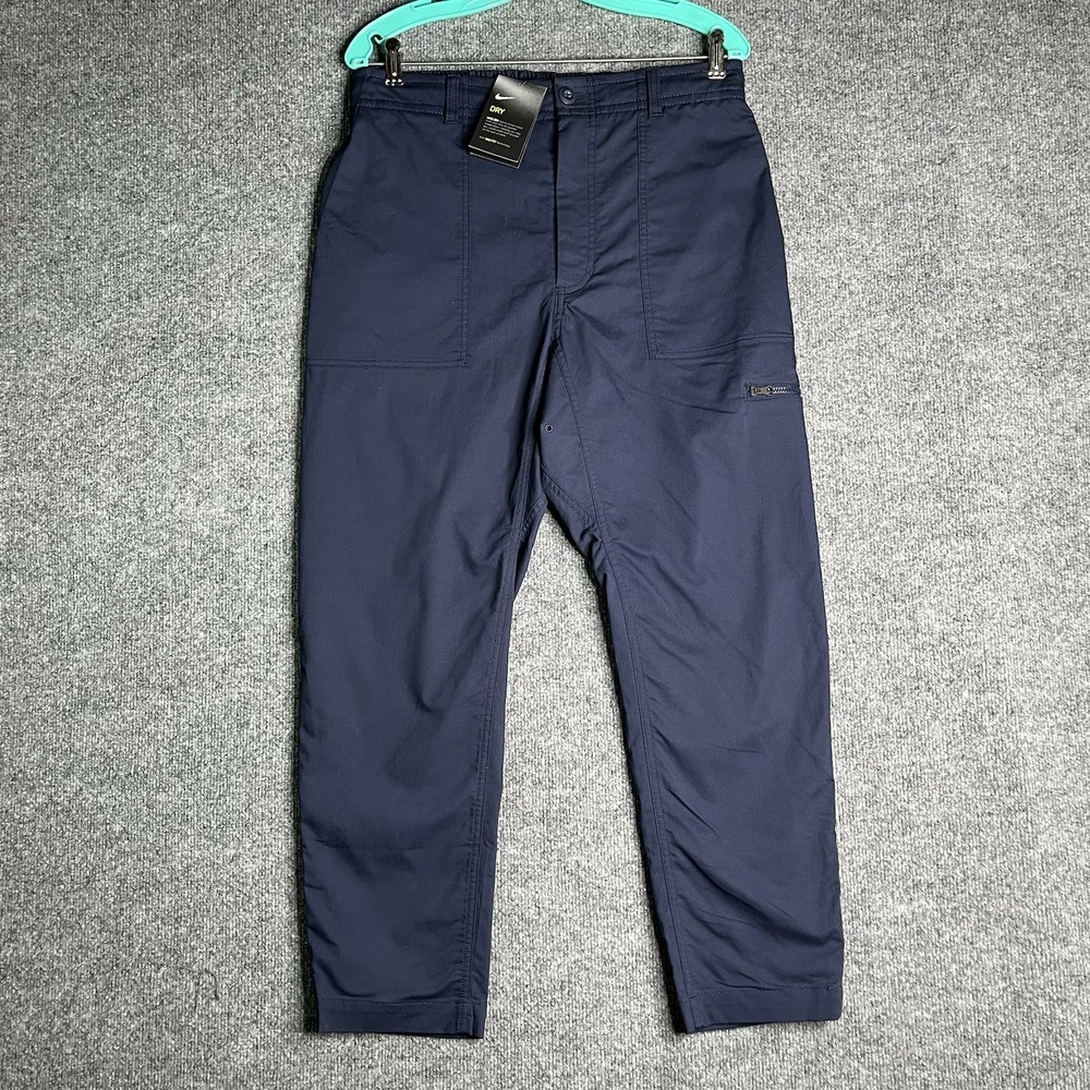 Nike Golf Pants Men Medium Dri Fit Navy Blue Standard Fit Nike Dry Casual Preppy